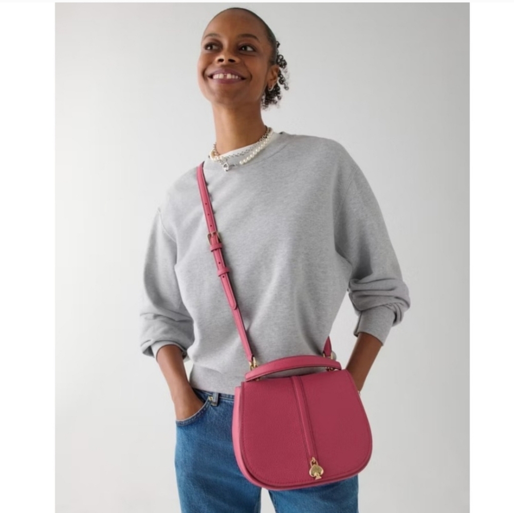 Kate Spade Kayla Pebbled Leather Saddle - Picture 5 of 6